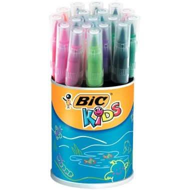 Pot de 18 feutres Bic Kids Visaquarelle pointe pinceau - Ma Rentrée Facile