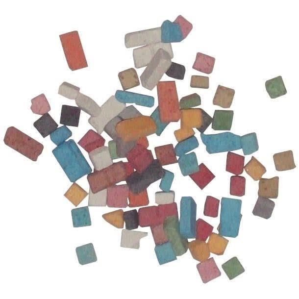 Pot de 1kg de mini mosaïques antiques, 5x5 mm - Ma Rentrée Facile