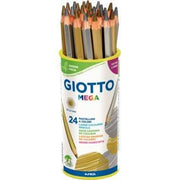 Pot de 24 crayons de couleur Giotto or et argent - Ma Rentrée Facile