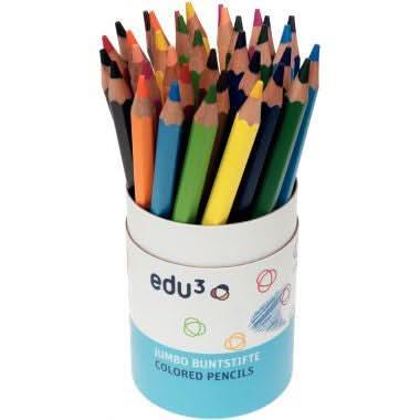 Pot de 36 crayons jumbo hexagonaux - Ma Rentrée Facile