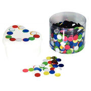 Pot de 5000 miroirs en plastique. Diamètre 1cm, 5 couleurs assorties - Ma Rentrée Facile