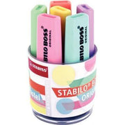 Pot de 6 surligneurs STABILO BOSS pastel assortis - Ma Rentrée Facile