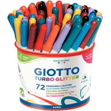 Pot de 72 feutres Giotto Turbo Glitter - Ma Rentrée Facile