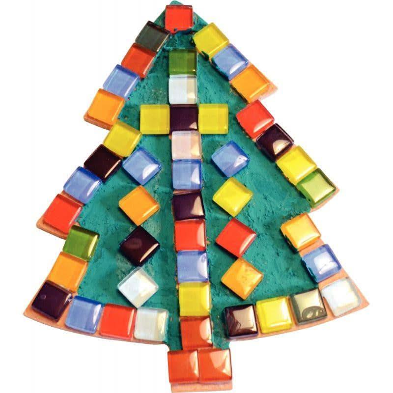 Pot de 750 gr de mosaïque colorées en verre : 10 x 10 mm - Ma Rentrée Facile