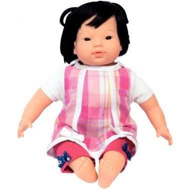 Poupée au corps souple avec cheveux type asiatique hauteur 40cm, Les Pluminis - Ma Rentrée Facile