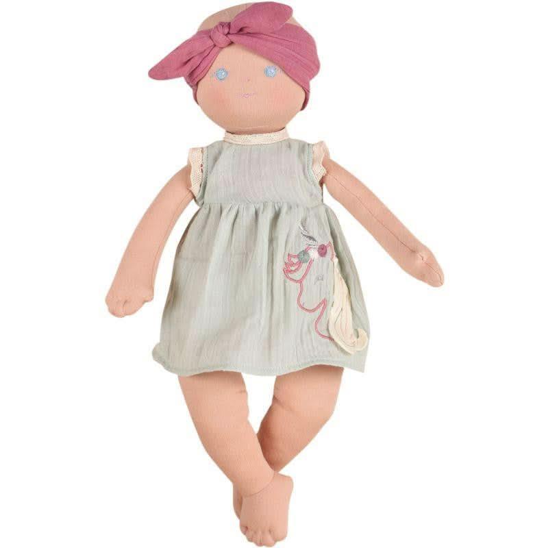 Poupée de chiffon bébé fille Kaia, 42 cm - Ma Rentrée Facile