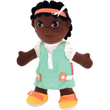 Poupée ethnique en tissu, fille africaine MINILAND