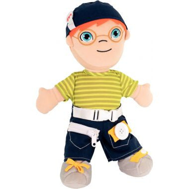 Poupée ethnique en tissu, garçon européen MINILAND