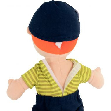 Poupée ethnique en tissu, garçon européen MINILAND