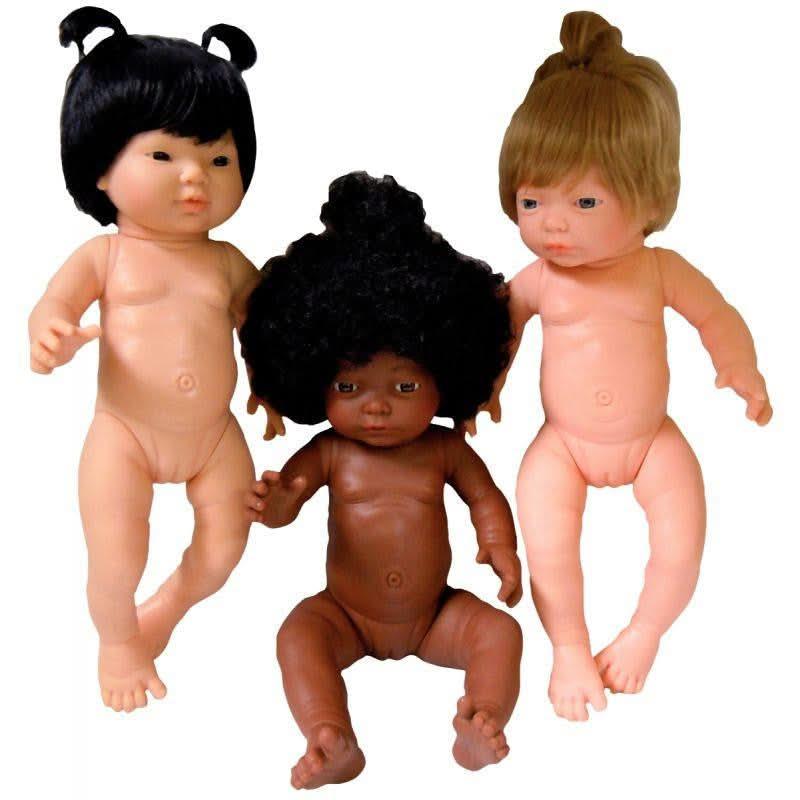 Poupée fille, 42 cm, asiatique avec des cheveux, Les Pluminis - Ma Rentrée Facile