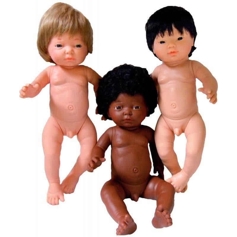 Poupée garçon, 42 cm, africaine avec des cheveux courts, Les Pluminis - Ma Rentrée Facile