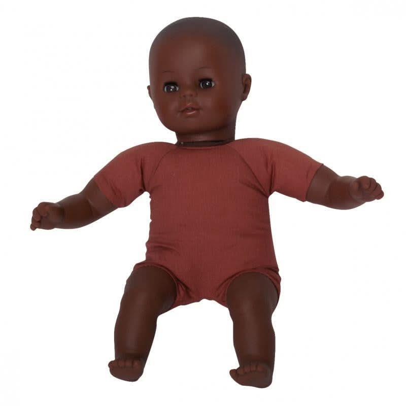 Poupon type africain, corps en tissu souple, hauteur 32 cm, Les Pluminis - Ma Rentrée Facile