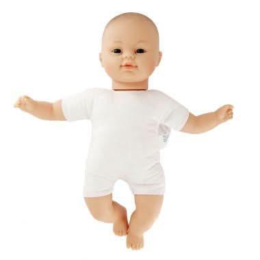 Poupon type asiatique, corps en tissu souple, hauteur 32 cm, Les Pluminis - Ma Rentrée Facile