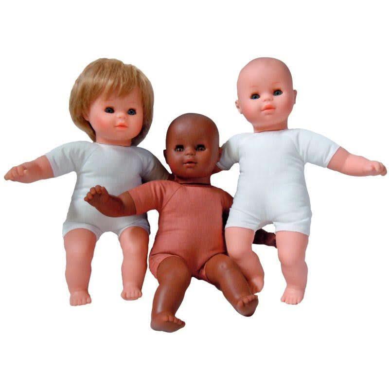 Poupon type européen, corps en tissu souple, hauteur 32 cm, Les Pluminis - Ma Rentrée Facile