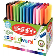Classpack de 100 feutres pointe large Fibracolor - Ma Rentrée Facile