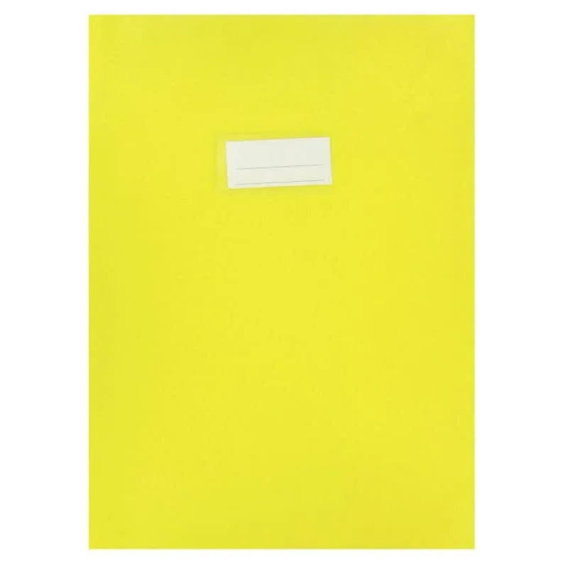 LOT DE 10 PROTÈGE-CAHIER 2 GRANDS RABATS FORMAT 18 X 22 CM CARTE Lustree Coloris Jaune LOT DE 10 PROTÈGE-CAHIER 2 GRANDS RABATS FORMAT 18 X 22 CM CARTE Lustree Coloris Jaune