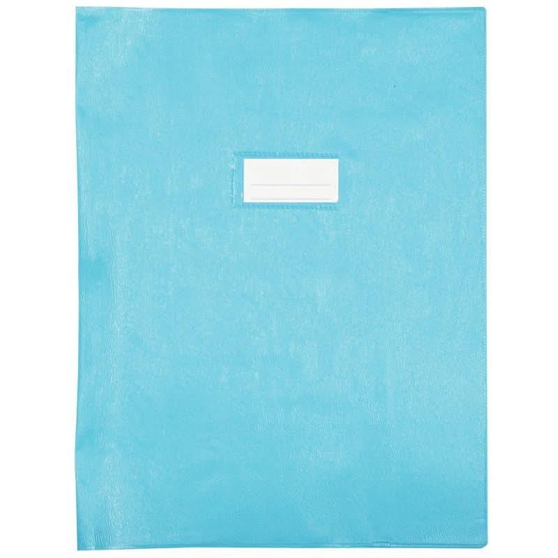 Protège-cahier 24x32 cm, 21/100ème, PVC bleu clair - Ma Rentrée Facile