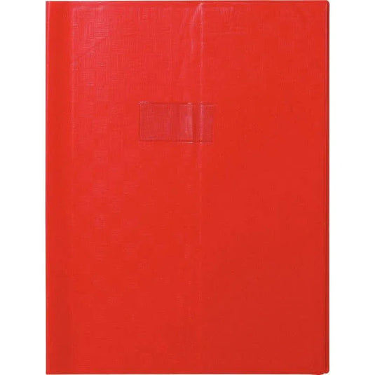 Protège-cahiers avec rabats, 24 x 32, rouge - Ma Rentrée Facile