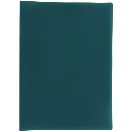 Protège documents couverture souple en polypropylène 80 vues vert