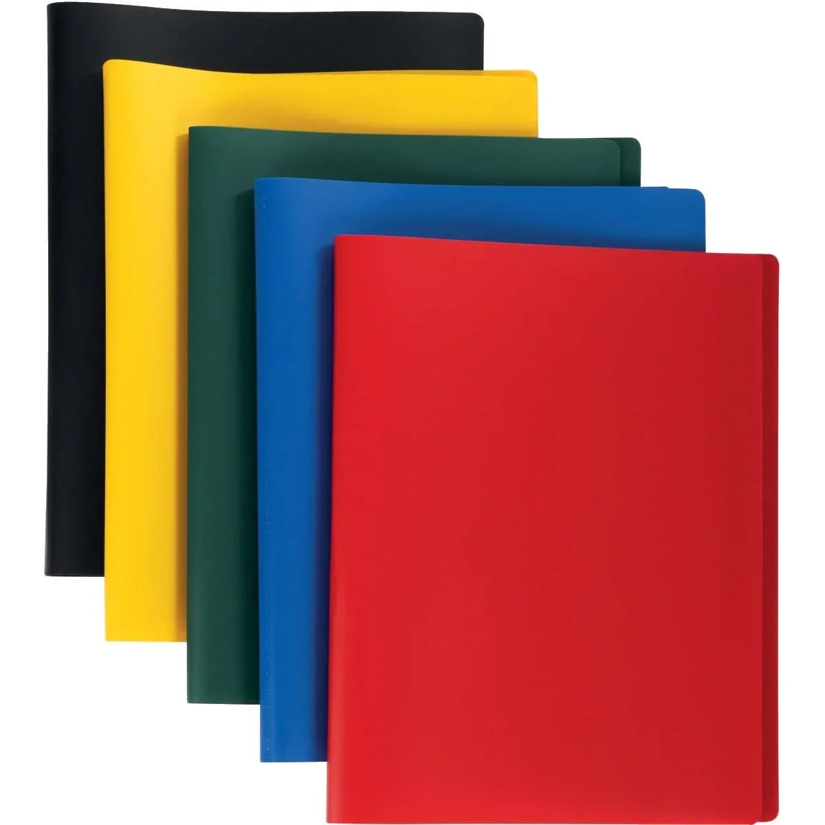 Porte-vues Souple 20 Pochettes A4 - PP 80 Microns - Couverture Translucide Rouge - Pour Documents, Présentations - 6
