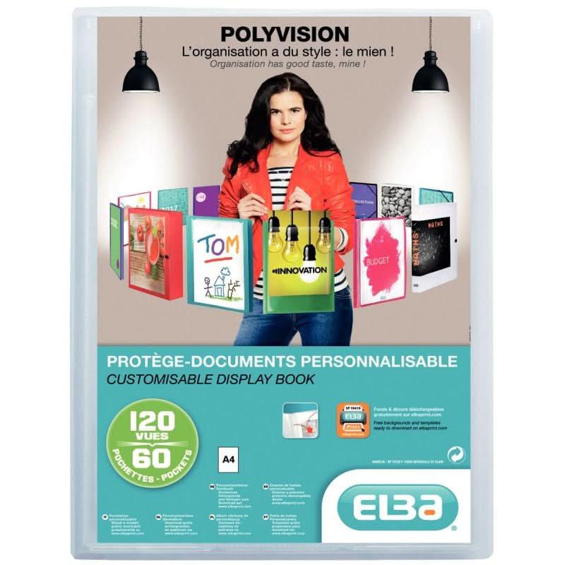 Protège-documents personnalisable POLYVISION 120 vues incolore - Ma Rentrée Facile