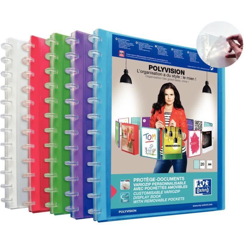 Protège-documents personnalisable VARIOZIP 20 pochettes / 40 vues - Ma Rentrée Facile