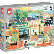 Puzzle 100 pièces, la ville verte JANOD - Ma Rentrée Facile
