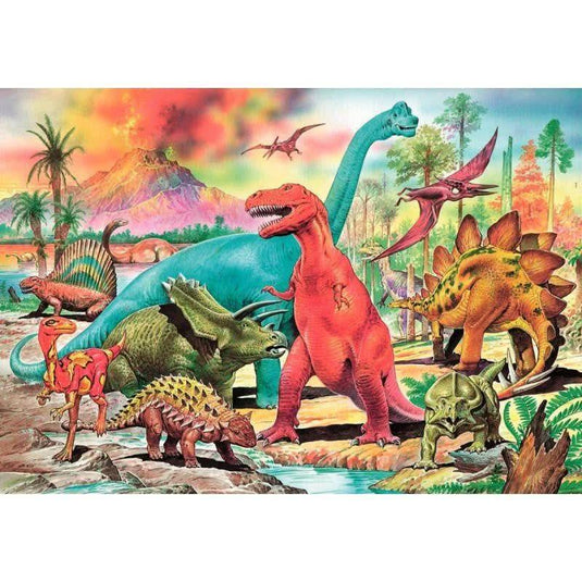 Puzzle 100 pièces, les dinosaures RAVENSBURGER - Ma Rentrée Facile