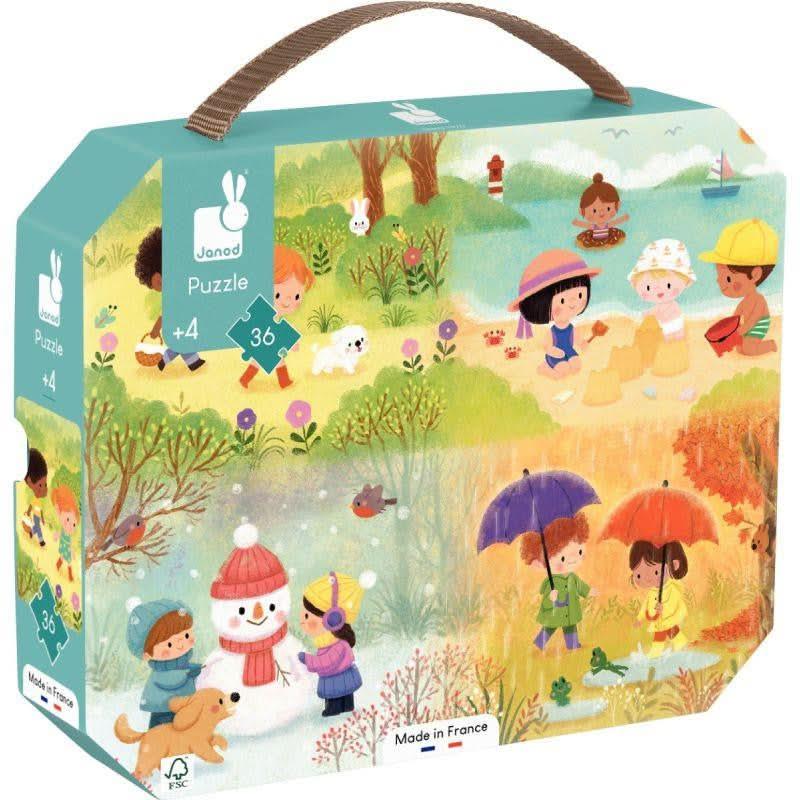 Puzzle 36 pièces les 4 saisons JANOD - Ma Rentrée Facile