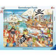 Puzzle à cadre 36 pièces, l'attaque des pirates RAVENSBURGER - Ma Rentrée Facile