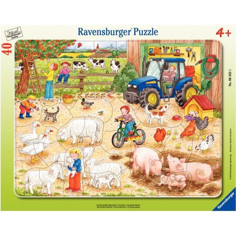 Puzzle à cadre 40 pièces, la ferme RAVENSBURGER - Ma Rentrée Facile