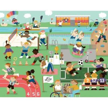Puzzle à cadre 72 pièces en bois, les sports d'été - Ma Rentrée Facile
