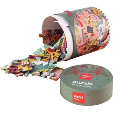 Puzzle circulaire 48 pièces, les monuments - Ma Rentrée Facile