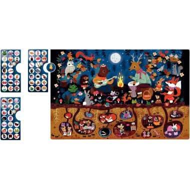 Puzzle d'observation 104 pièces, la forêt APLI Kids - Ma Rentrée Facile