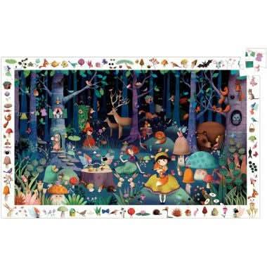Puzzle d'observation de 100 pièces, la forêt enchantée DJECO - Ma Rentrée Facile