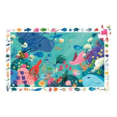 Puzzle d'observation de 54 pièces sur le thème aquatique DJECO - Ma Rentrée Facile