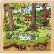Puzzle de 64 pièces en bois printemps / été - Ma Rentrée Facile