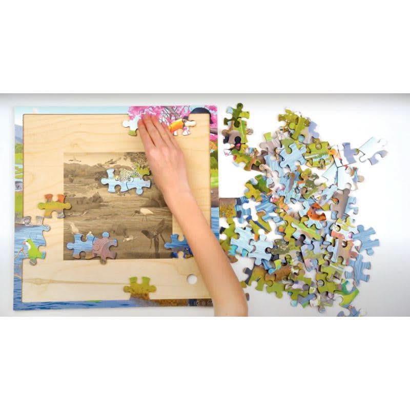 Puzzle en bois de 81 pièces zone humide - Ma Rentrée Facile