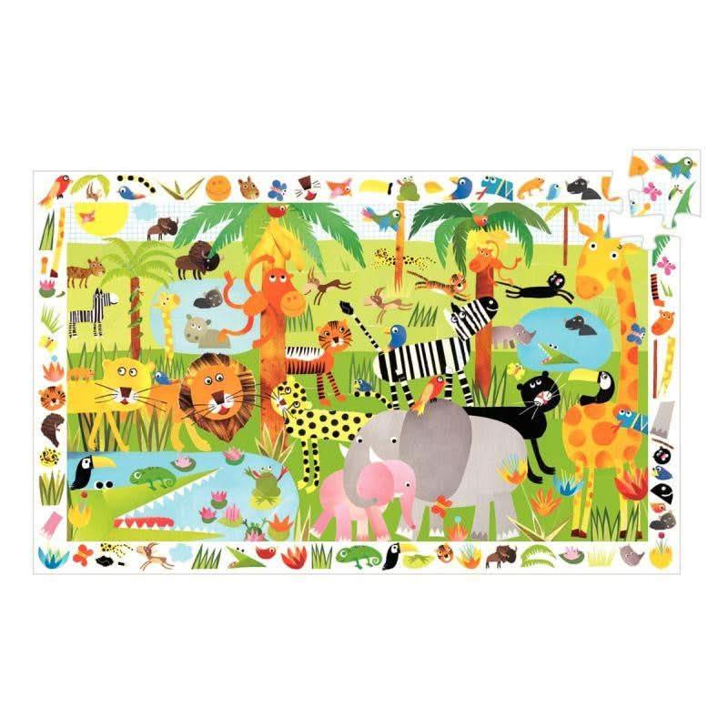 Puzzle d?observation de 35 pièces la jungle DJECO - Ma Rentrée Facile