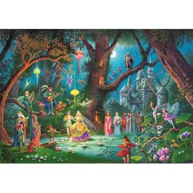 Puzzle en bois d'environ 100 pièces, le mariage d'une fée - Ma Rentrée Facile