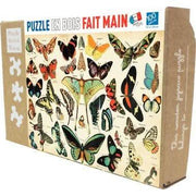 Puzzle en bois d'environ 100 pièces, les papillons - Ma Rentrée Facile