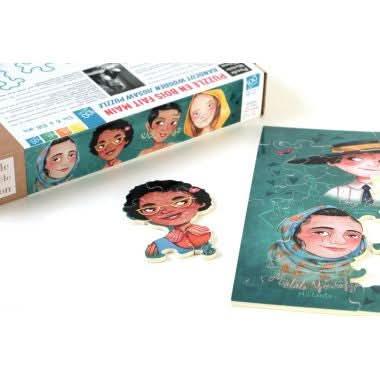 Puzzle en bois d'environ 100 pièces, les pionnières Michèle Wilson - Ma Rentrée Facile