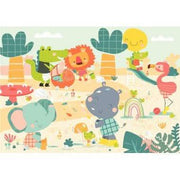 Puzzle en bois d'environ 12 pièces, la savane s'amuse Michèle Wilson - Ma Rentrée Facile