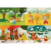 Puzzle en bois d'environ 24 pièces, les saisons - Ma Rentrée Facile