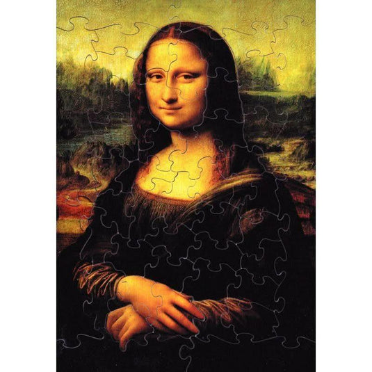 Puzzle Michèle Wilson en bois d'environ 50 pièces, La Joconde - Mona Lisa de LEONARD DE VINCI - Ma Rentrée Facile
