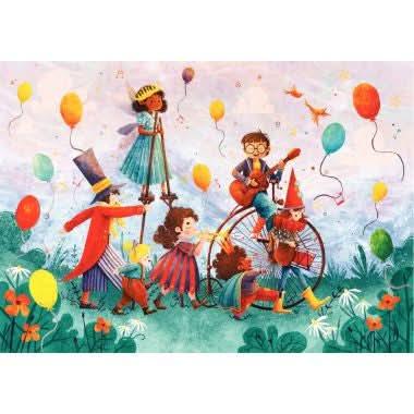 Puzzle en bois d'environ 50 pièces, les musiciens - Ma Rentrée Facile