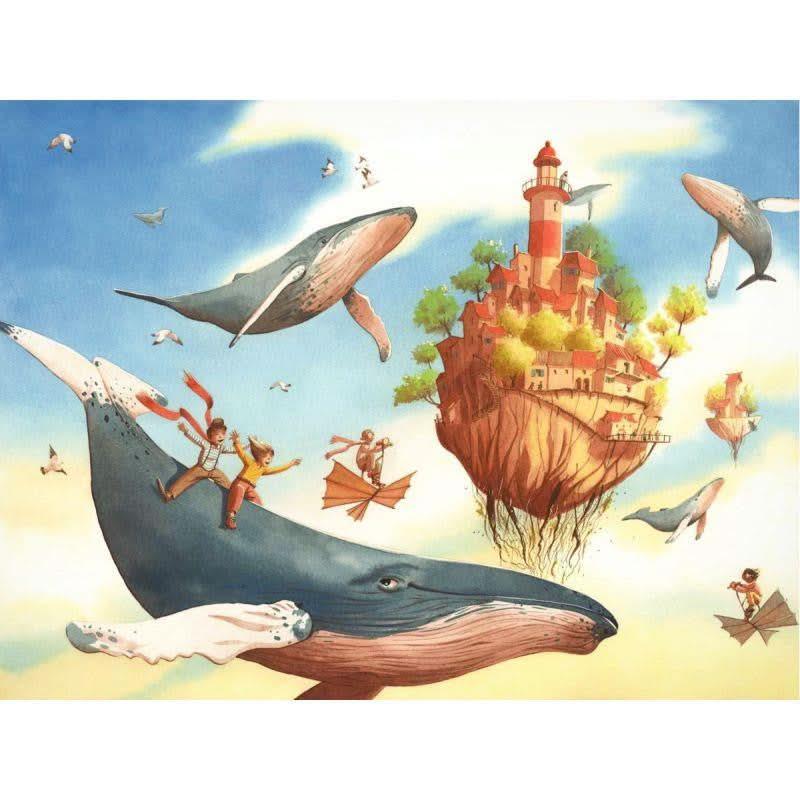 Puzzle Michèle Wilson en bois d'environ 50 pièces, l?odyssée fantastique - Ma Rentrée Facile