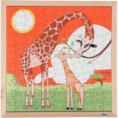 Puzzle en bois de 121 pièces, les girafes - Ma Rentrée Facile