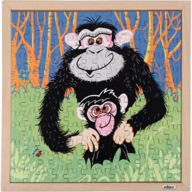 Puzzle en bois de 144 pièces, les singes - Ma Rentrée Facile