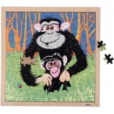 Puzzle en bois de 144 pièces, les singes - Ma Rentrée Facile